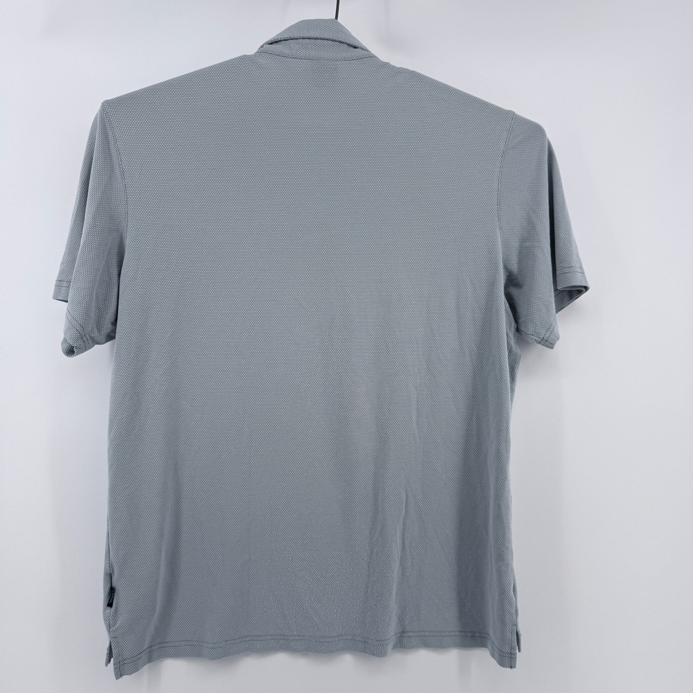 Kuhl Polo Shirt Mens Size L Gray Textured Short Sleeve Dual Chest Pockets - Picture 3 of 14